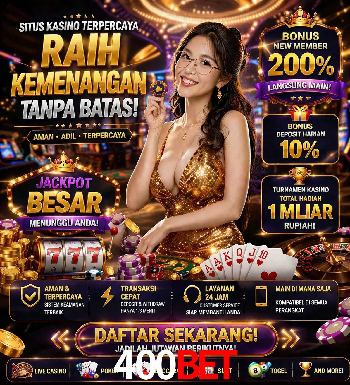 Roleta e blackjack 400bet